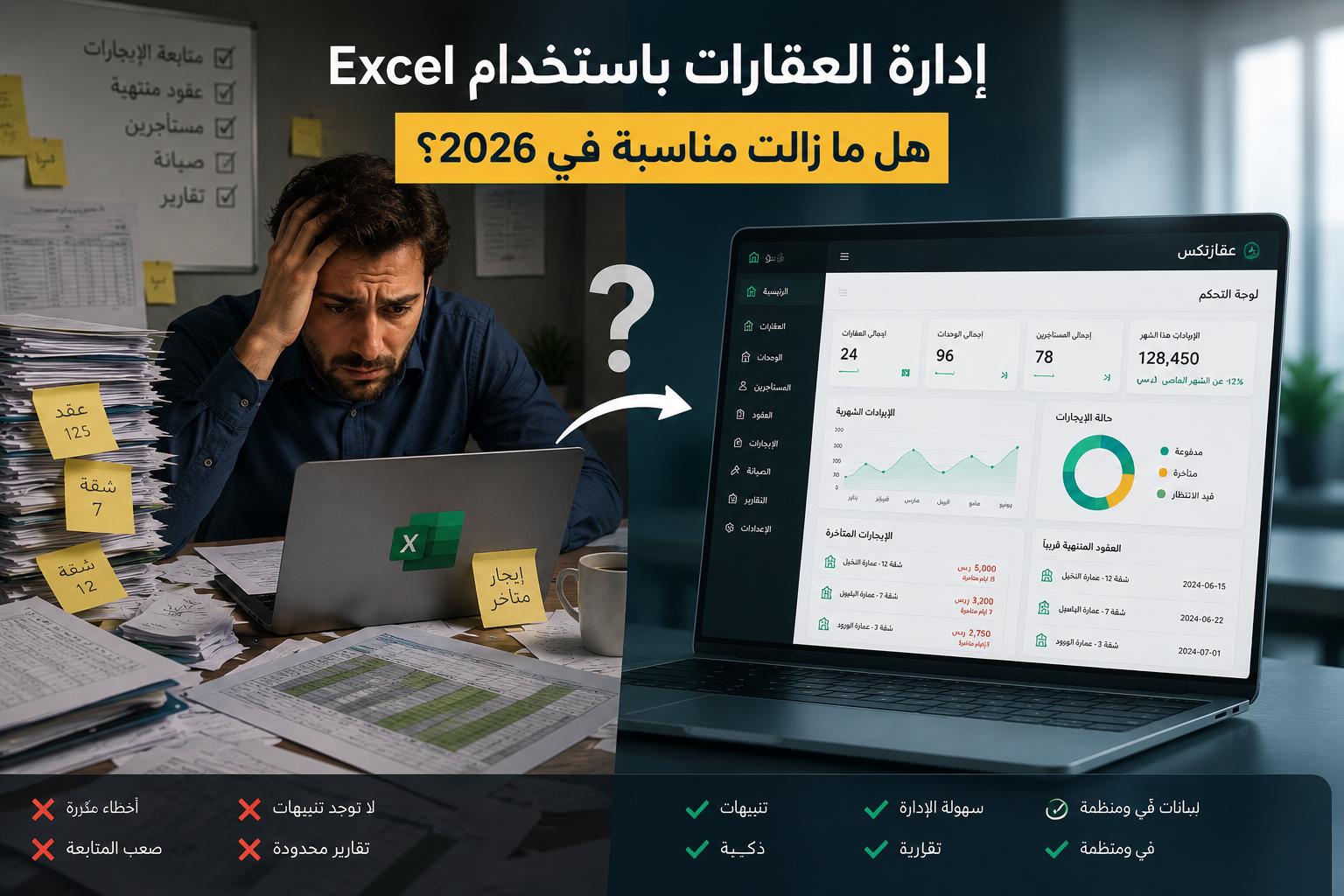 إدارة العقارات باستخدام Excel: هل ما زالت مناسبة في 2026؟